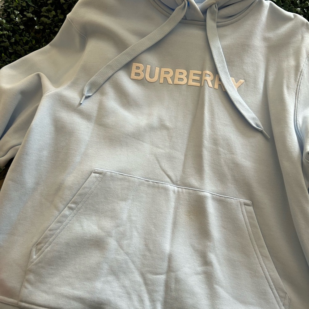 Burberry Women’s Light Blue Hoodie